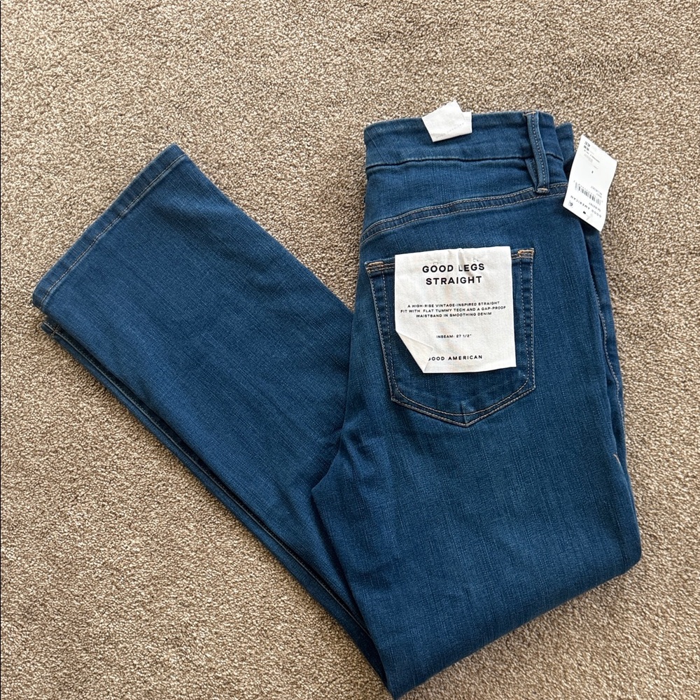 Good American Good Legs Straight Jeans
